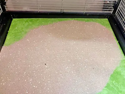 Fallschutzboden mit Vogelsand Fallschutzboden mit Vogelsand