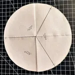 Schablone mit 120° Winkeln Schablone mit 120° Winkeln