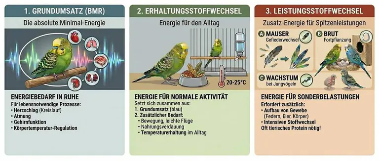 Stoffwechsel beim Wellensittich