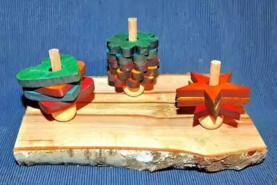 Pinienholz-Spiel basteln Pinienholz-Spiel basteln