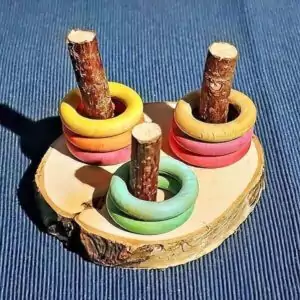 Ringe-Spiel basteln Ringe-Spiel basteln