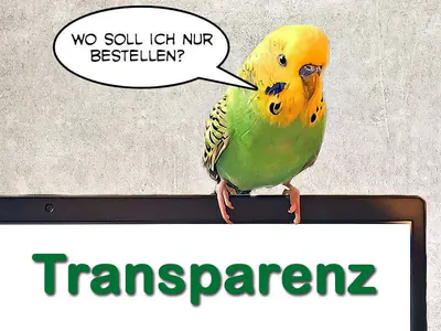 Transparenz beim Wellensittichfutter Transparenz beim Wellensittichfutter